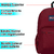 Imagen de Mochila Jansport Cross Town Urbana 26lts Poliester Reciclado RUSSET RED JNS103