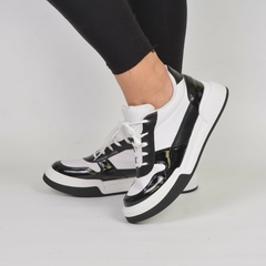 Sneakers Blanco con Puntera Negra - comprar online