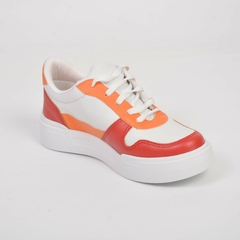 Sneakers Blanco con Puntera Roja - PRANA Zapatos