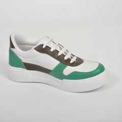 Sneakers Blanco con Verde - comprar online