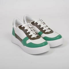 Sneakers Blanco con Verde - tienda online