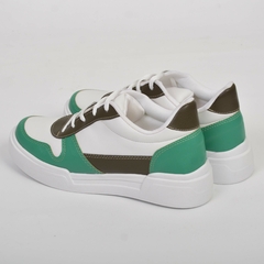 Sneakers Blanco con Verde