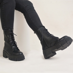 Borcegos Chunky Negro Caña Medio - PRANA Zapatos