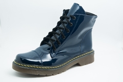 Borcegos Liverpool Charol Azul - PRANA Zapatos