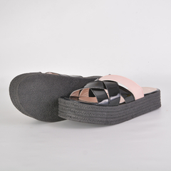 Flats Amalfi Charol Negro y Nude - comprar online