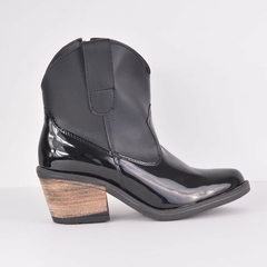 Texana Alma Combinada Charol Negro - PRANA Zapatos