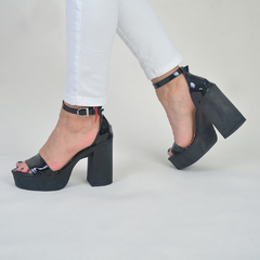 Sandalia Rossa Charol Negro - PRANA Zapatos