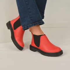 Bota Beatle Caña Corta Roja - comprar online