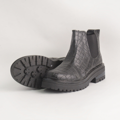 Bota Beatle Casual Craquelado Negro - comprar online