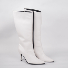 Bota Kate Blanca Taco Chupete