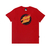 Camiseta Santa Cruz Flaming Dot Front Vermelho Escuro