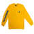 Camiseta HUF Silk Manga Longa Prism Logo Sportif Amarelo