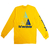 Camiseta HUF Silk Manga Longa Prism Logo Sportif Amarelo - comprar online
