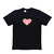 Camiseta Privê Central Heart - Black