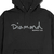 Moletom Diamond OG Script Hoodie Logo Grey Blk - comprar online