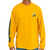 Camiseta HUF Silk Ml Prism Logo Sportif Amarelo