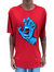 Camiseta Santa Cruz Screaming Hand Front Bordo - loja online