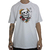 Camiseta Mentex Skull And Flowers White