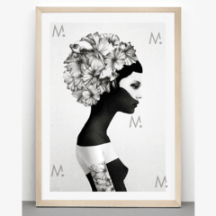 Blackgirl negro - Multicuadros - Moda en tu pared