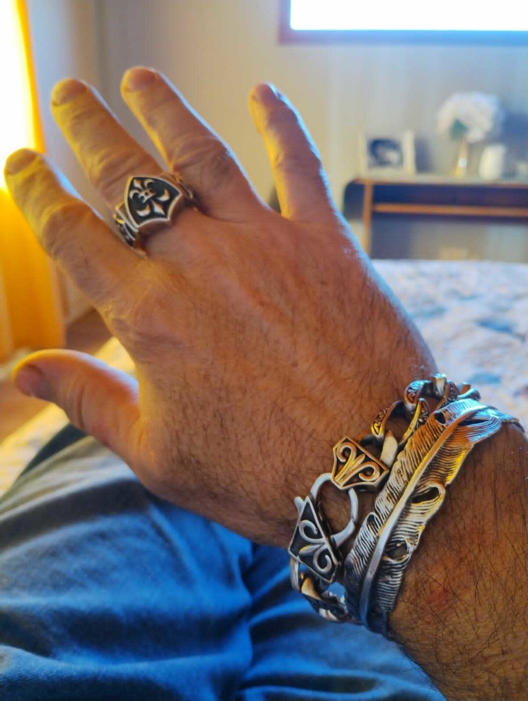 Anillo ESCUDO FLOR DE LIS CO CO Joyeria Dise o