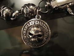 Cadena MARTIN para billetera Harley Davidson con escudo