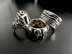 Imagen de Anillo CINTA CALAVERAS GRANDES