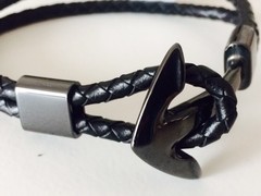 *Pulsera ANCLA NEGRA - comprar online