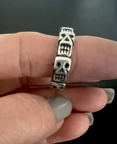 Imagen de Anillo CINTA CALAVERAS MEX