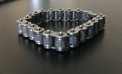 Pulsera cadena de moto satinada BARRILITO