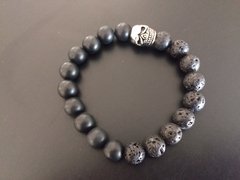 Pulsera Lava & Onix calavera enojada - comprar online