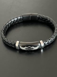 Pulsera HD Alas acero negro - comprar online