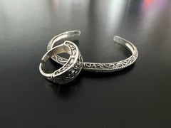 Anillo ESCALON GRABADO ABIERTO - comprar online