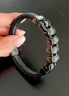 Pulsera CADENA DE MOTO BARRIL NEGRA