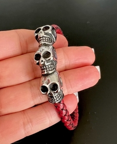 Pulsera TRIO DE CALAVERAS - tienda online