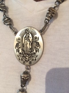 Rosario Virgen de Guadalupe con Calaveras