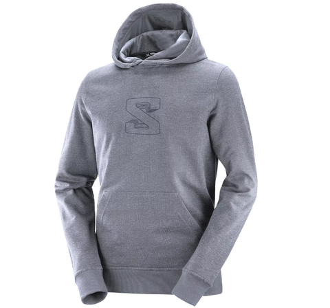 BUZO HOMBRE SALOMON LOGO LT HOODIE II M GREY (17707)