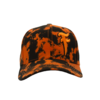 BONÉ TYE DYE LARANJA E PRETO ABA CURVA