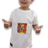 CAMISA INFANTIL GRAFITE PALHAÇO OFF WHITE