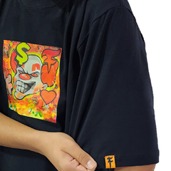 CAMISA GRAFITE PALHAÇO PRETA - comprar online