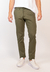 Pantalon Plat Gabardina Slim Musgo 2503 - comprar online