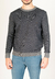 Sweater Liso Ojo Perdiz Melange-Gris-Azul - comprar online