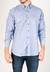 Camisa Corte Basico Lisa Celeste boton azul 1587 en internet