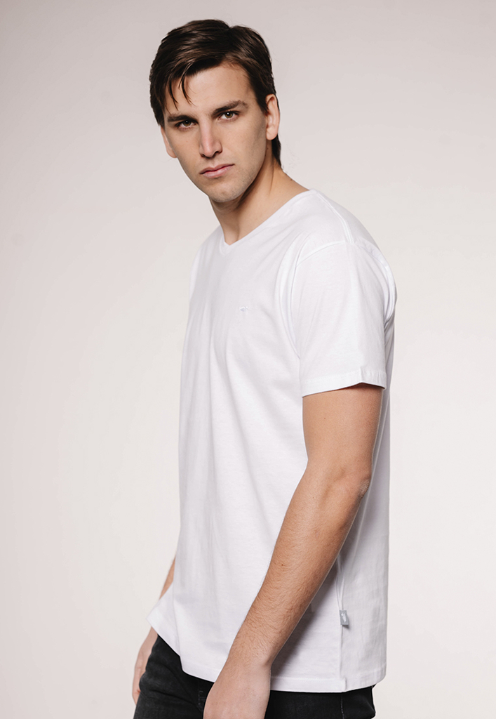 Remera Escote V Blanco Comprar en Pato Pampa