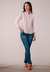 Camisa Corte Ejecutivo Mujer Rosa Flores - tienda online