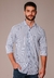 Camisa Corte Clasico Blanco Ray Azul 1624 en internet