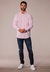 Camisa Corte Clasico Rosa Ray Blanco 1626 - tienda online