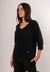 Sweater Dama Esc V Cuadritos Negro - tienda online