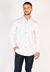 Camisa Corte Clasico Blanco Bot Azul 1520 - tienda online