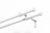 Barral Doble Extensible Acero Cortinas de Ventana 1,2 A 2,20m - tienda online