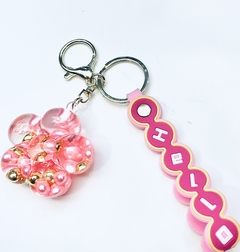 LLAVERO PINK FLOWER - SOYMASQUEACCESORIOS